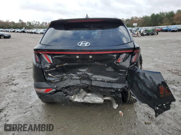 2023 Hyundai Tucson SEL with VIN 5NMJFCAE5PH257261, listed as a Copart auction lot 85389784 with 14,838 mi miles and Salvage Title. Bid and sale history available at carsss.com. Image 6.