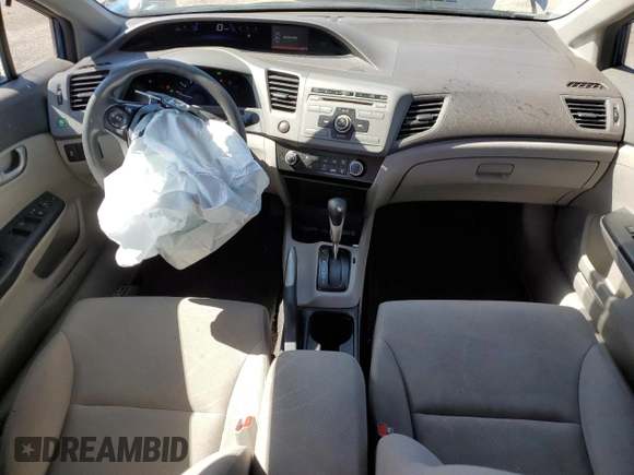 2012 Honda Civic LX с VIN 19XFB2F52CE304431, выставлен на аукционе Copart как лот 58135115 с пробегом 72 780 миль миль и Списание • Salvage title. История ставок и продаж доступна на DreamBid. Изображение 8.