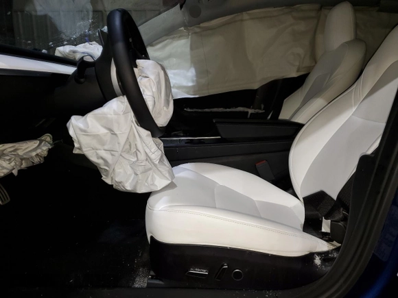 2021 Tesla Model 3 Performance with VIN 5YJ3E1EC2MF985030, listed as a Copart auction lot 44117565 with Not Provided miles and Salvage Title. Bid and sale history available at DreamBid. Image 7.