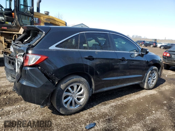 2016 Acura RDX with VIN 5J8TB4H30GL802409, listed as a Copart auction lot 45272195 with 190,486 mi miles and Salvage Title. Bid and sale history available at carsss.com. Image 3.