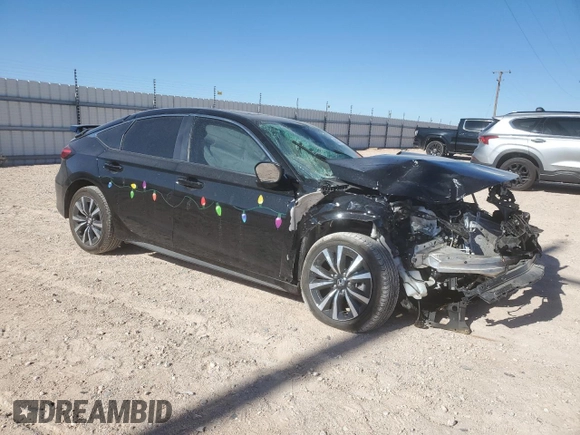 2024 Honda Civic EX-L z VIN 19XFL1H79RE021846, wystawiony jako Copart lot #85976734 z przebiegiem Nie podano mil oraz Szkoda całkowita • Salvage title. Historia ofert i sprzedaży dostępna na DreamBid. Obrazek 4.