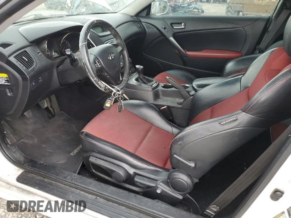 2012 Hyundai Genesis Coupe Grand Touring with VIN KMHHU6KH7CU067717, listed as a Copart auction lot 57170255 with 118,814 mi miles and Clean title. Bid and sale history available at DreamBid. Image 7.