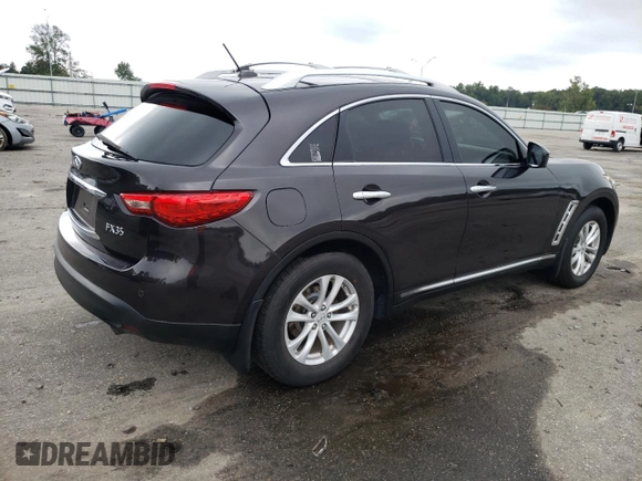 2011 Infiniti FX35 with VIN JN8AS1MW1BM734987, listed as a Copart auction lot 72834104 with 87,552 mi miles and Salvage Title. Bid and sale history available at carsss.com. Image 3.