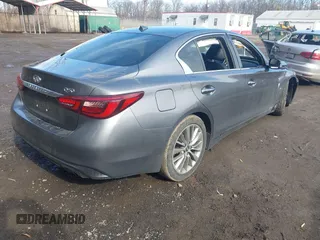2018 Infiniti Q50 Luxe with VIN JN1EV7AP4JM591989, listed as a IAAI auction lot 41525340 with 78,812 mi miles and . Bid and sale history available at carsss.com. Image 4.