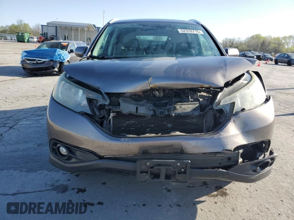 2012 Honda CR-V EX-L with VIN 5J6RM4H7XCL007393, listed as a Copart auction lot 52378715 with 126,002 mi miles and Salvage Title. Bid and sale history available at carsss.com. Image 5.