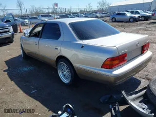 1997 Lexus LS 400 Luxury Sdn with VIN JT8BH28F8V0097217, listed as a IAAI auction lot 41829113 with 115,262 mi miles. Bid and sale history available at carsss.com. Image 3.