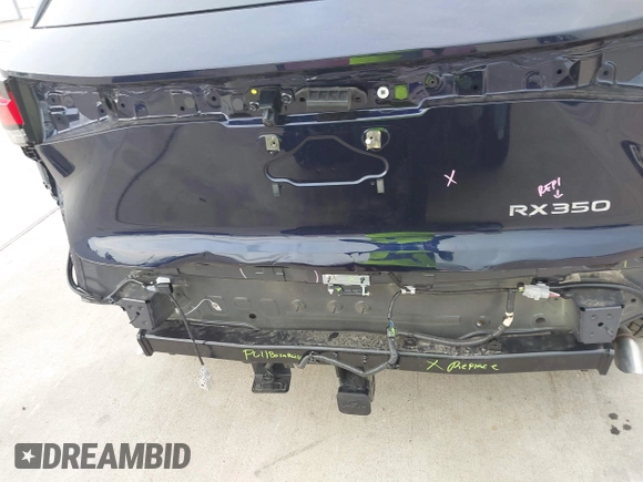 2025 Lexus RX 350 with VIN 2T2BAMBA0SC058567, listed as a IAAI auction lot 42170278 with 9,567 mi miles and . Bid and sale history available at DreamBid. Image 18.