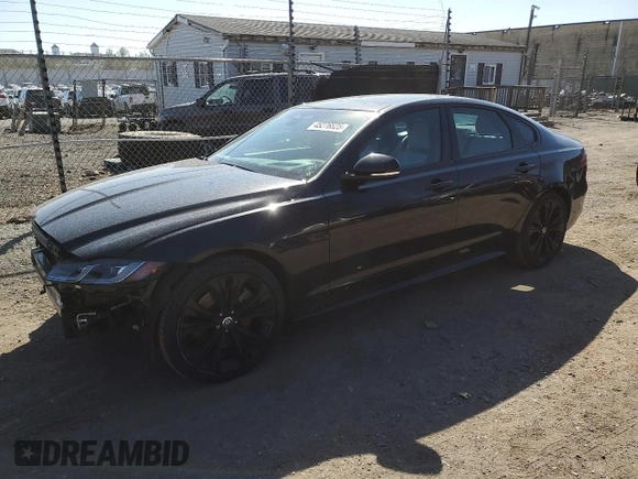 2024 Jaguar XF R-Dynamic SE with VIN SAJBL4GX4RCY95130, listed as a Copart auction lot 45276625 with 8,589 mi miles and Salvage Title. Bid and sale history available at carsss.com. Image 1.