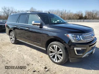 2021 Ford Expedition Max Platinum with VIN 1FMJK1MT1MEA01977, listed as a Copart auction lot 48873765 with 47,820 mi miles and Clean title. Bid and sale history available at DreamBid. Image 4.