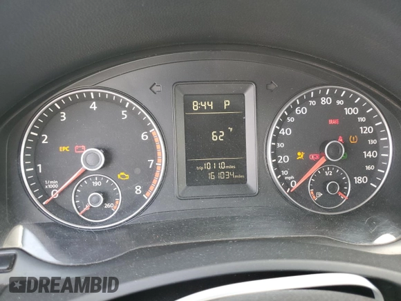2010 Volkswagen Jetta Wolfsburg Edition with VIN 3VWRJ7AJ1AM050728, listed as a Copart auction lot 49259105 with 161,034 mi miles and Salvage title. Bid and sale history available at DreamBid. Image 9.