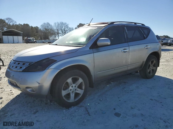 2005 Nissan Murano SL with VIN JN8AZ08T15W305217, listed as a Copart auction lot 41696695 with 238,677 mi miles and Salvage Title. Bid and sale history available at carsss.com. Image 1.