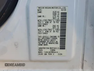 2019 Nissan NV Cargo SV с VIN 1N6BF0KY2KN805611, выставлен на аукционе Copart как лот 84392104 с пробегом 119 881 миль миль и Списание • Salvage title. История ставок и продаж доступна на DreamBid. Изображение 13.