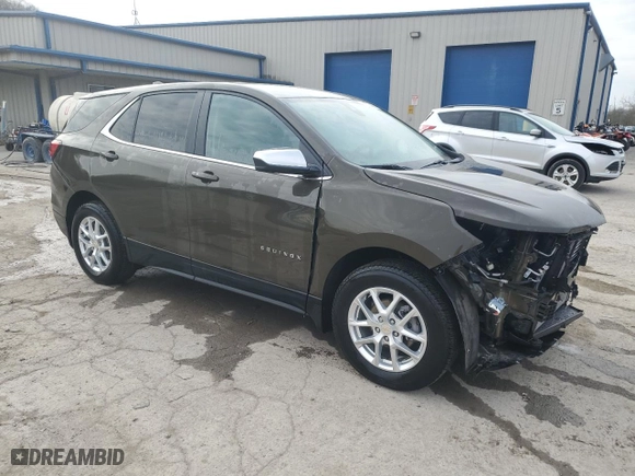 2023 Chevrolet Equinox LT with VIN 3GNAXUEGXPL157844, listed as a Copart auction lot 52706295 with 11,113 mi miles and Salvage Title. Bid and sale history available at carsss.com. Image 4.