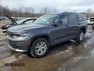 2022 Jeep Grand Cherokee Limited z VIN 1C4RJJBG7N8608577, wystawiony jako Copart lot #46044615 z przebiegiem 26 185 mil mil oraz Szkoda całkowita • Salvage title. Historia ofert i sprzedaży dostępna na DreamBid. Obrazek 1.