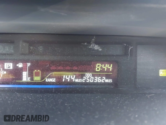 2013 Toyota Prius Two with VIN JTDZN3EU7D3240981, listed as a IAAI auction lot 42573319 with 250,362 mi miles and . Bid and sale history available at DreamBid. Image 15.