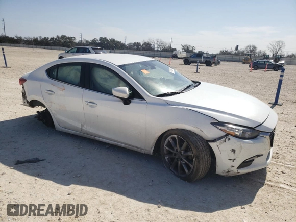 2018 Mazda 3 Touring with VIN 3MZBN1V34JM173759, listed as a Copart auction lot 47112545 with Not Provided miles and Salvage Title. Bid and sale history available at DreamBid. Image 4.