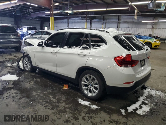 2014 BMW X1 xDrive28i with VIN WBAVL1C51EVY12411, listed as a Copart auction lot 44966055 with 76,462 mi miles and Salvage Title. Bid and sale history available at carsss.com. Image 2.