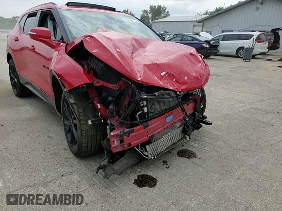 2021 Chevrolet Blazer RS z VIN 3GNKBKRS5MS500535, wystawiony jako Copart lot #59502815 z przebiegiem Nie podano mil oraz Szkoda całkowita • Salvage title. Historia ofert i sprzedaży dostępna na DreamBid. Obrazek 13.