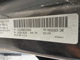 2014 Dodge Avenger SE with VIN 1C3CDZAB6EN155429, listed as a IAAI auction lot 42773351 with 156,482 mi miles and . Bid and sale history available at DreamBid. Image 9.