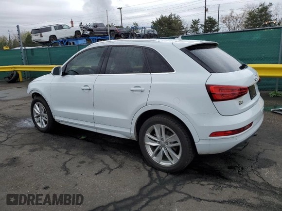 2016 Audi Q3 Premium Plus z VIN WA1BFCFS9GR005327, wystawiony jako Copart lot #50389585 z przebiegiem 105 616 mil mil oraz Szkoda całkowita • Salvage title. Historia ofert i sprzedaży dostępna na DreamBid. Obrazek 2.