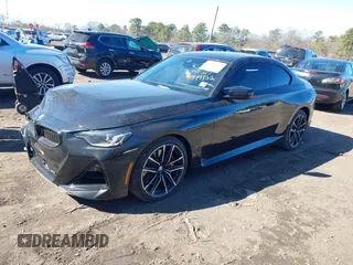 2024 BMW 2 Series M240i xDrive with VIN 3MW53CM0XR8E00477, listed as a IAAI auction lot 41899332 with 6,262 mi miles. Bid and sale history available at carsss.com. Image 18.