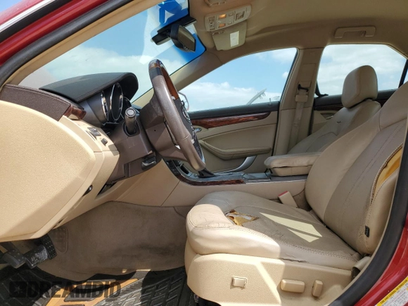 2012 Cadillac CTS Luxury with VIN 1G6DE5E56C0135964, listed as a Copart auction lot 53089505 with 114,258 mi miles and Salvage title. Bid and sale history available at DreamBid. Image 7.