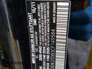 2012 Mercedes-Benz E 550 with VIN WDDKJ7DB3CF149584, listed as a Copart auction lot 44063635 with 172,435 mi miles and Salvage Title. Bid and sale history available at DreamBid. Image 12.
