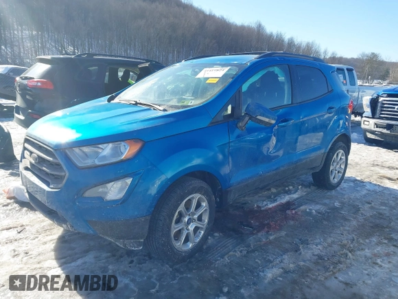 2020 Ford EcoSport SE with VIN MAJ6S3GL8LC336607, listed as a IAAI auction lot 41419824 with 47,070 mi miles. Bid and sale history available at carsss.com. Image 2.
