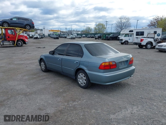 2000 Honda Civic VP with VIN 2HGEJ6614YH547366, listed as a IAAI auction lot 42059413 with 139,669 mi miles. Bid and sale history available at carsss.com. Image 3.