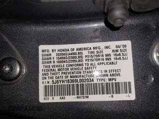 2010 Honda Element EX with VIN 5J6YH2H76AL001060, listed as a IAAI auction lot 41935016 with 80,051 mi miles and . Bid and sale history available at DreamBid. Image 9.
