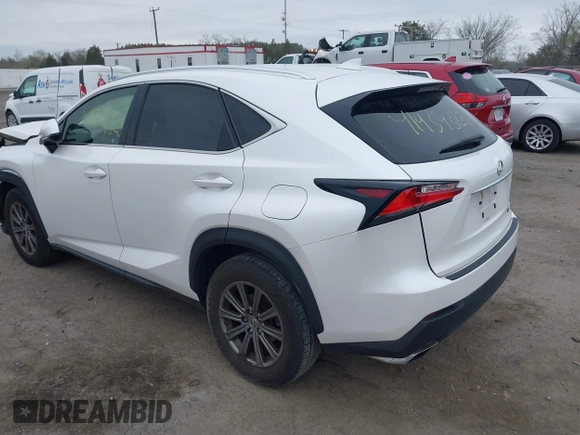 2017 Lexus NX with VIN JTJBARBZ1H2098524, listed as a IAAI auction lot 41934822 with 48,190 mi miles. Bid and sale history available at carsss.com. Image 3.