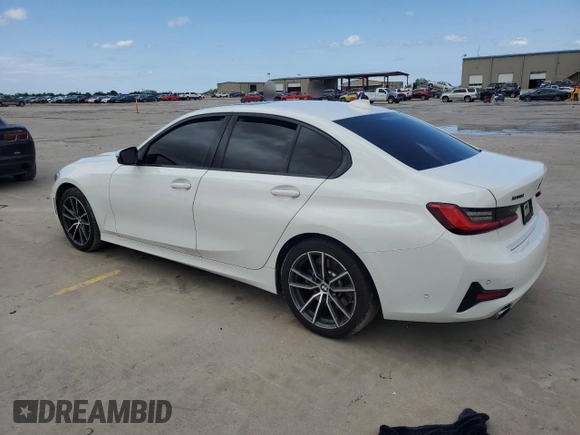 2021 BMW 3 Series 330i with VIN 3MW5R1J08M8B98075, listed as a Copart auction lot 54452025 with 51,191 mi miles and Salvage title. Bid and sale history available at DreamBid. Image 2.