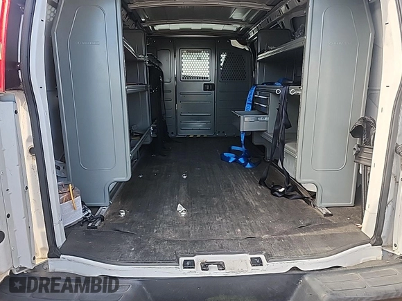 2011 Chevrolet Express Cargo with VIN 1GCWGFCA2B1173903, listed as a IAAI auction lot 42796147 with 110,763 mi miles and . Bid and sale history available at DreamBid. Image 19.