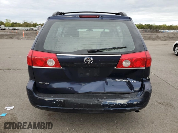 2006 Toyota Sienna CE with VIN 5TDZA23C26S443889, listed as a Copart auction lot 55943185 with 266,789 mi miles and Salvage Title. Bid and sale history available at DreamBid. Image 6.