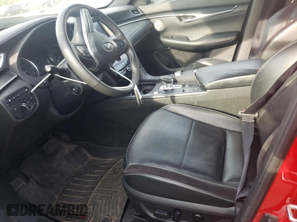 2023 Infiniti QX55 Sensory with VIN 3PCAJ5LR0PF114889, listed as a Copart auction lot 54241355 with 32,363 mi miles and Salvage Title. Bid and sale history available at DreamBid. Image 7.