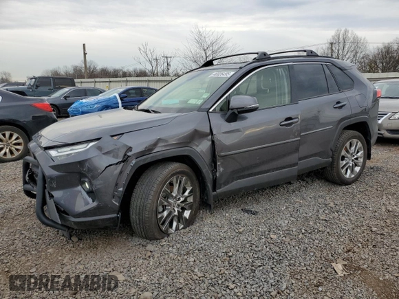 2023 Toyota RAV4 XLE Premium with VIN JTMA1RFV6PJ041066, listed as a Copart auction lot 46926495 with 7,913 mi miles and Salvage Title. Bid and sale history available at carsss.com. Image 1.