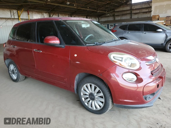 2014 FIAT 500L Easy with VIN ZFBCFABH0EZ021943, listed as a Copart auction lot 65537584 with 111,358 mi miles and Salvage Title. Bid and sale history available at carsss.com. Image 4.
