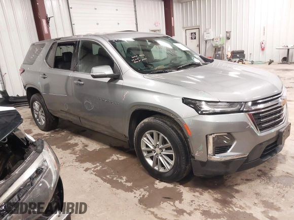 2023 Chevrolet Traverse LT z VIN 1GNEVHKW6PJ226546, wystawiony jako IAAI lot #42324587 z przebiegiem 34 929 mil mil oraz . Historia ofert i sprzedaży dostępna na DreamBid. Obrazek 1.