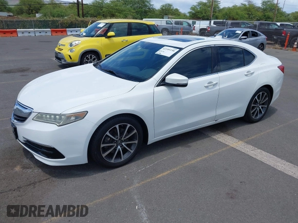 2015 Acura TLX V6 Tech with VIN 19UUB2F56FA015522, listed as a IAAI auction lot 42185190 with 116,965 mi miles. Bid and sale history available at carsss.com. Image 17.