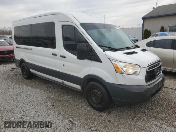 2015 Ford Transit XL with VIN 1FBAX2CM6FKA75622, listed as a Copart auction lot 49410195 with 373,295 mi miles and Salvage title. Bid and sale history available at DreamBid. Image 4.