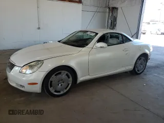 2003 Lexus SC 430 z VIN JTHFN48YX30045320, wystawiony jako Copart lot #57385515 z przebiegiem 104 178 mil mil oraz Szkoda całkowita • Salvage title. Historia ofert i sprzedaży dostępna na DreamBid. Obrazek 1.