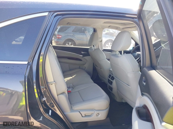 2016 Acura MDX with VIN 5FRYD4H24GB021643, listed as a IAAI auction lot 41704780 with 87,954 mi miles. Bid and sale history available at carsss.com. Image 8.