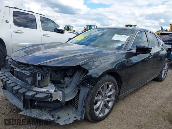 2023 Acura TLX with VIN 19UUB5F36PA002853, listed as a IAAI auction lot 42212733 with 34,432 mi miles and . Bid and sale history available at DreamBid. Image 2.