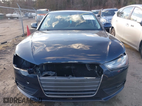 2013 Audi A4 Premium Plus with VIN WAUFFAFL7DN041344, listed as a IAAI auction lot 41194184 with 106,187 mi miles. Bid and sale history available at carsss.com. Image 13.