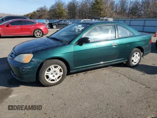 2002 Honda Civic DX with VIN 1HGEM222X2L072623, listed as a Copart auction lot 45855475 with 109,354 mi miles and Clean Title. Bid and sale history available at DreamBid. Image 1.