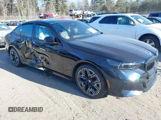 2024 BMW 5 Series 540i xDrive with VIN WBA63FJ02RCS54160, listed as a IAAI auction lot 41282553 with 14,633 mi miles. Bid and sale history available at carsss.com. Image 1.