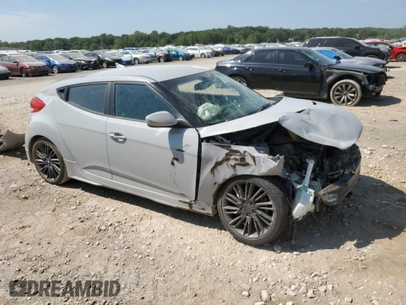 2013 Hyundai Veloster w/Gray Int with VIN KMHTC6AD0DU126717, listed as a Copart auction lot 65536944 with 89,662 mi miles and Salvage title. Bid and sale history available at DreamBid. Image 4.