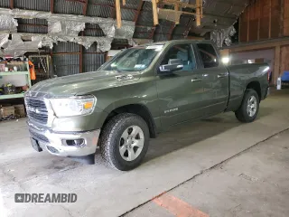 2021 Ram 1500 Big Horn with VIN 1C6SRFBT9MN696110, listed as a Copart auction lot 45203975 with 60,545 mi miles and Salvage Title. Bid and sale history available at carsss.com. Image 1.