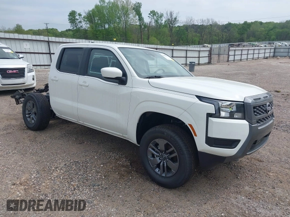 2025 Nissan Frontier S with VIN 1N6ED1EKXSN608668, listed as a IAAI auction lot 41909095 with 41 mi miles and . Bid and sale history available at DreamBid. Image 1.