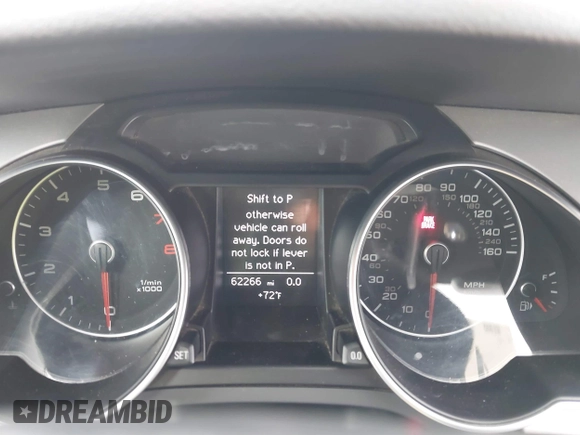 2016 Audi A5 Premium with VIN WAUD2AFH7GN001378, listed as a IAAI auction lot 41599516 with 62,266 mi miles and . Bid and sale history available at DreamBid. Image 7.